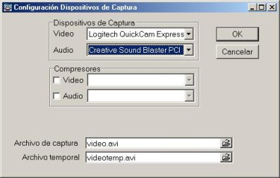 Configuraci&oacute;n Dispositivos de Captura