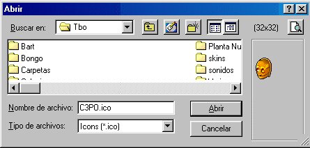 Di&aacute;logo de selecci&oacute;n de ficheros