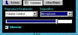 Control de volumen para el micr&oacute;fono