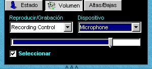 Control de grabaci&oacute;n/reproducci&oacute;n
